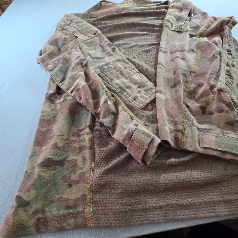 US Army Combat Shirt Flame Resistant Multicam OCP Tactical L W911QY-14-F-0071 - Picture 10 of 16